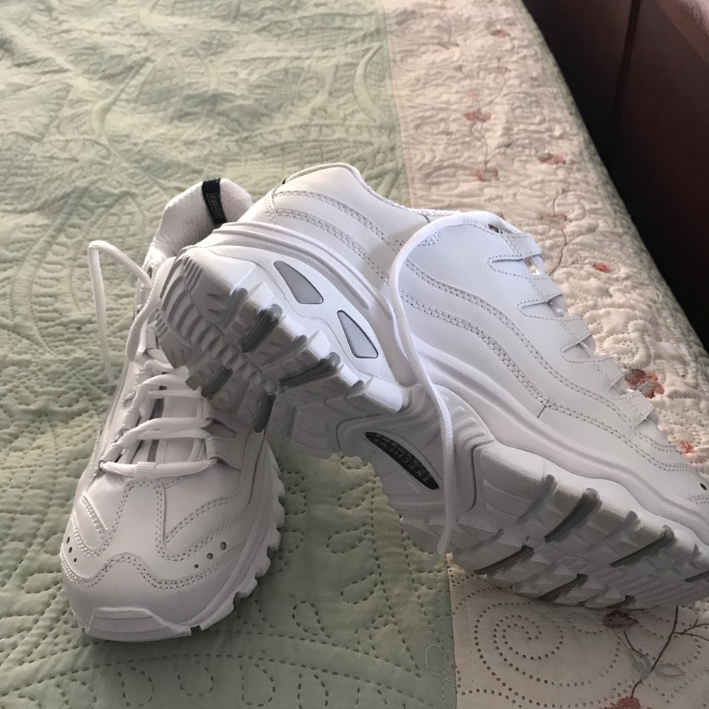 White sketchers worn once